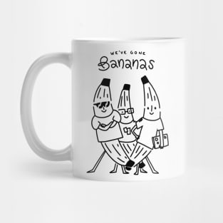 We've Gone Bananas, (Black) Mug